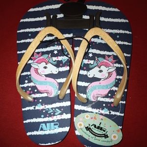 Unicorn little girls sandels